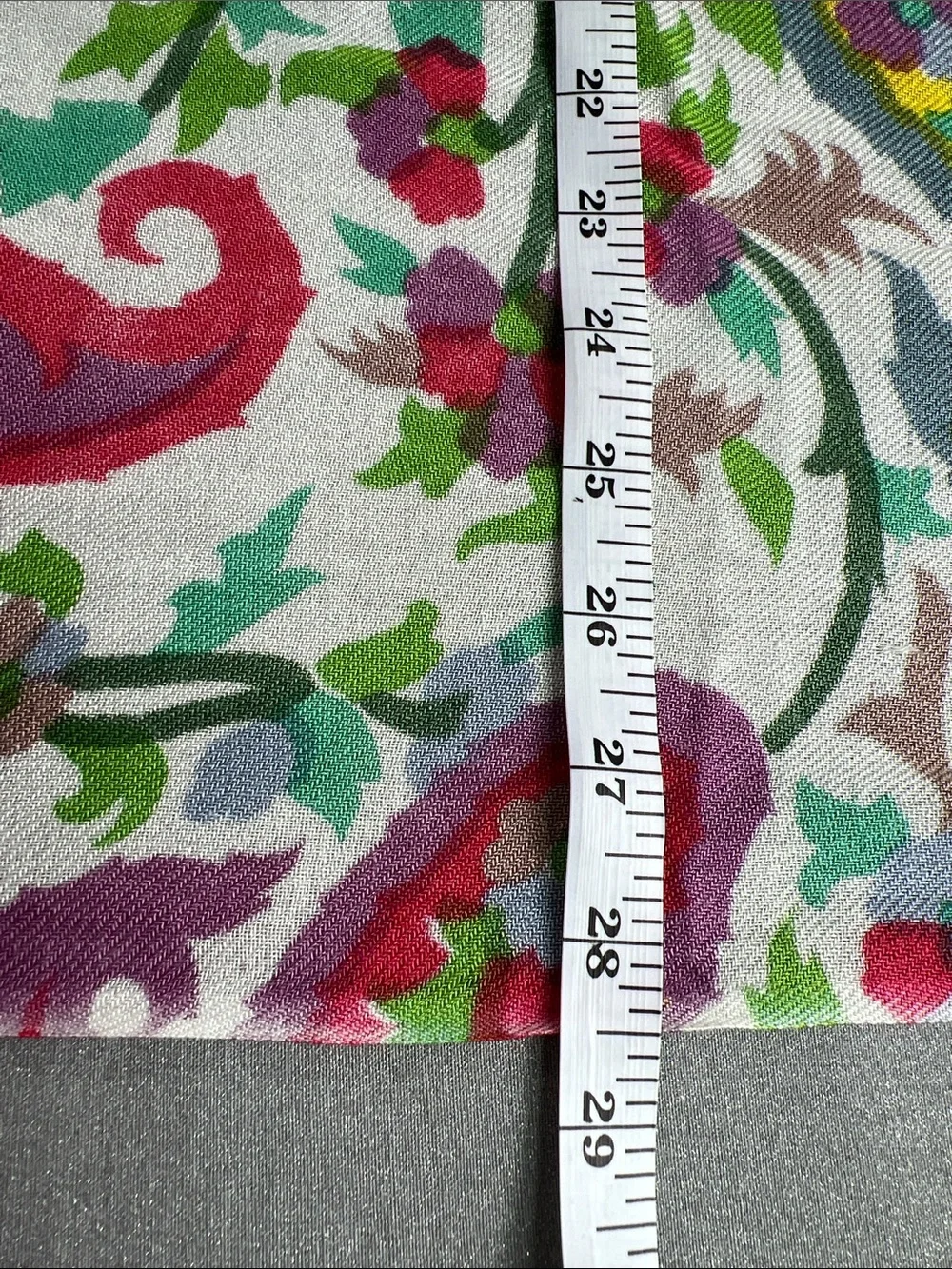 Floral Multi-Color Lightweight Women’s Scarf Size: 28.5” W x  79” L